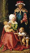 Hans von Kulmbach Mary Salome and Zebedee with their Sons James the Greater and John the Evangelist Germany oil painting artist